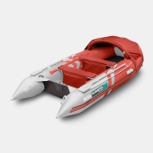 Моторная лодка ПВХ GLADIATOR C 370 AL красно-белый